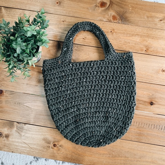 Crochet Mini Market Tote - Picture 1 of 2